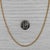 20.25" 2.2mm Curb Chain Necklace 14k Yellow Gold For Sale - Image 4 of 5