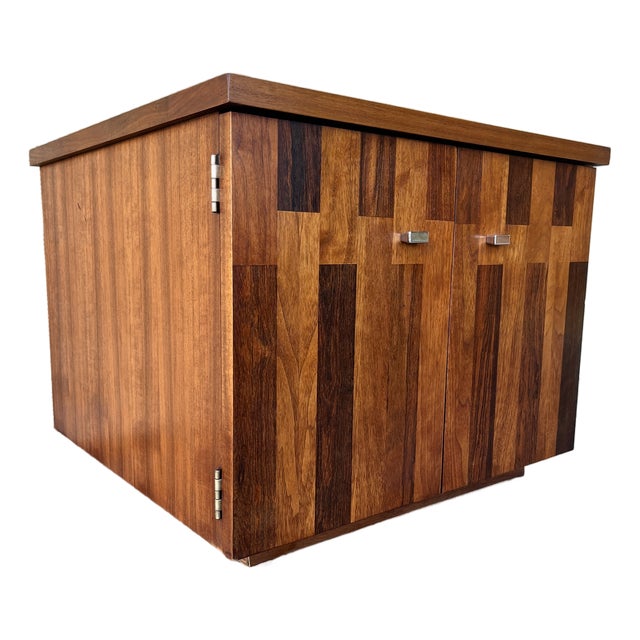 Mid-Century Modern Brutalist-Inspired Side Table by Lane Furniture. Early 1970s For Sale