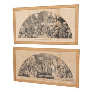 After Frederic Leighton, The Industrial Arts Applied to War and Peace, 1900, Prints, Framed, Set of 2 For Sale