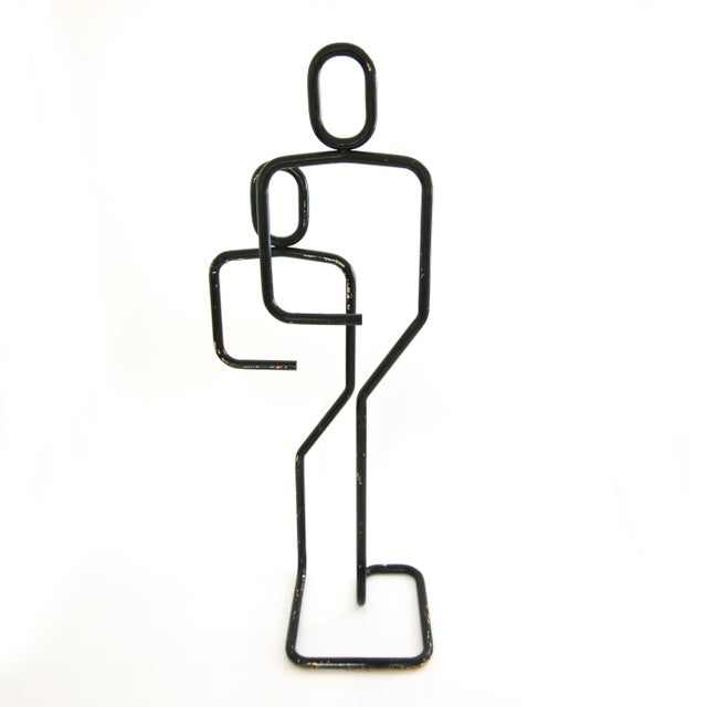 Postmodern Coat Rack in Black C. 1980's For Sale - Image 4 of 9