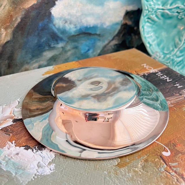 Antique Victorian Silverplate Butter Dish With Cow Finial and Milkglass Bowl For Sale - Image 9 of 10