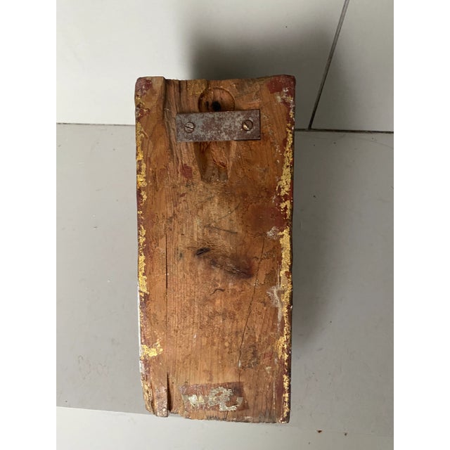 Antique Late 19th Century Gold Wooden Wall Bracket For Sale In Miami - Image 6 of 10