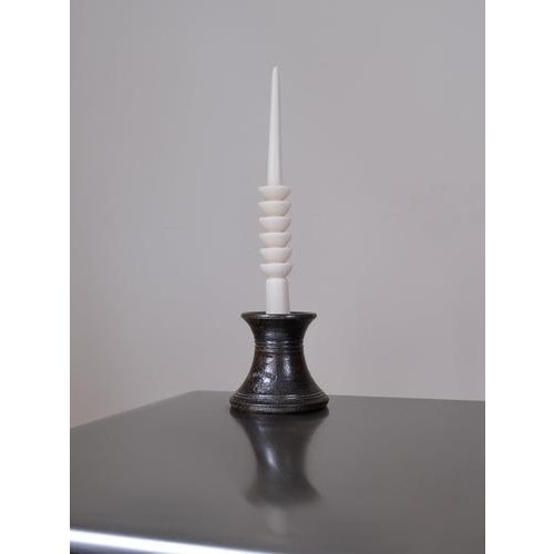 Minimalist Stoneware Candleholder from Höganäs, Sweden, 1950s For Sale - Image 9 of 9