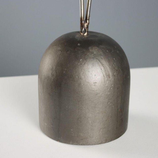 Sheet Metal Sculpture on Wood Base For Sale - Image 6 of 9