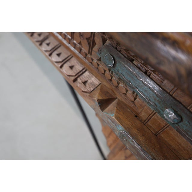 Indonesian Hand-Carved Teak Dining Table For Sale - Image 5 of 18