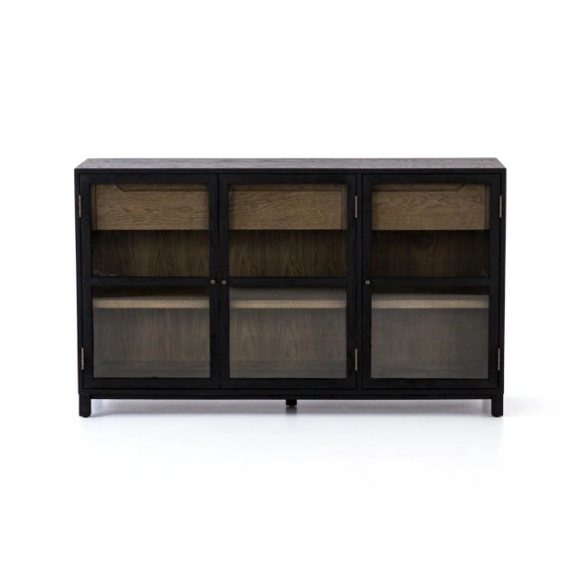 Four Hands Millie Sideboard, Drifted Matte Black For Sale In Austin - Image 6 of 12