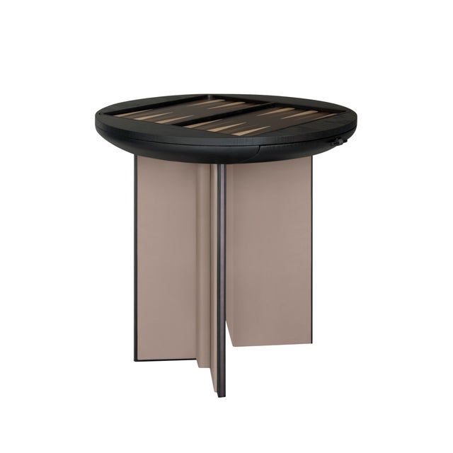 Crawford Backgammon Table by Wood Tailors by Wood Tailors Club For Sale - Image 9 of 10