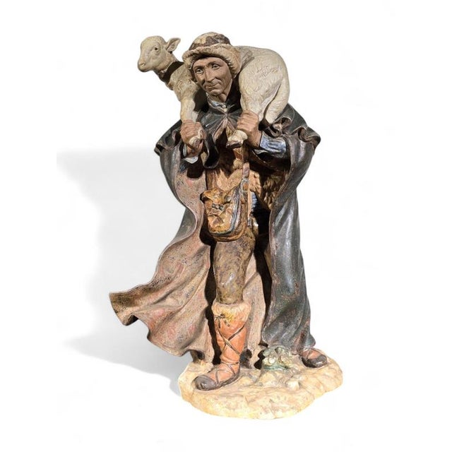 Large Sculpture of a Shepherd, 1950 For Sale - Image 13 of 15