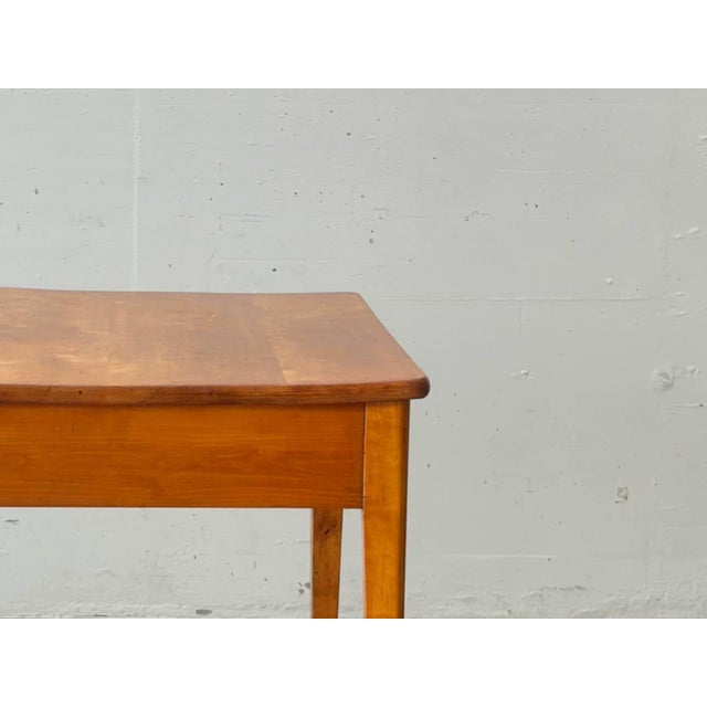 Biedermeier Table in Cherry Wood with Drawer, 1800s For Sale - Image 6 of 18