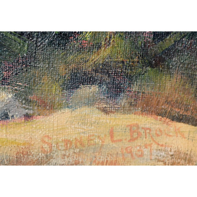 1930s 1930's California Mountain Trail Landscape by Sidney L. Brock For Sale - Image 5 of 8