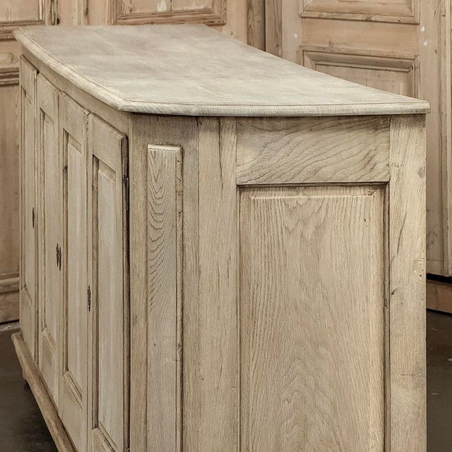 Antique Rustic European Stripped Oak Buffet ~ Credenza For Sale - Image 11 of 18