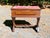 Antique Victorian Slipper Bench Solid Walnut Sewing Stool For Sale - Image 4 of 14