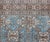 Antique All-Over Pattern Persian Geometric Tabriz Rug in Blue and Taupe For Sale In Atlanta - Image 6 of 13