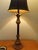 Hollywood Regency Vintage Black & Gold Neoclassical Table Lamp With Ornate Cast Metal Base For Sale - Image 4 of 12