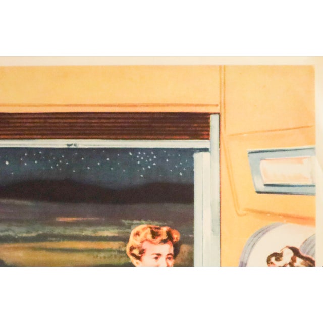 1950 American Transport Poster, 'Southern Pacific Lines (Bedrooms en Suite)', William Haines Hall For Sale - Image 4 of 5