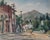 Original 1940s oil painting by WPA artist Saul Kovner (1904-1981) depicting an urban landscape in the Cahuenga Pass area...