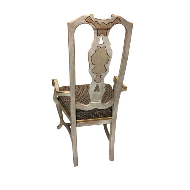 1970s Vintage Drexel Heritage Sketchbook Chinoiserie ArmChair For Sale - Image 5 of 7