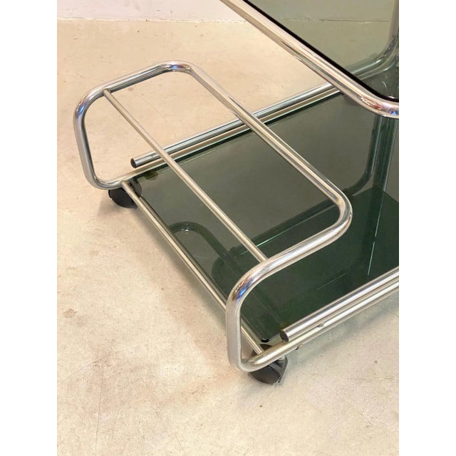 Mid-Century Modern Steel Trolley, 1970s For Sale - Image 4 of 12
