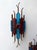 Hammered Glass Wrought Iron Sconces by Longobard, Italy, 1970s, Set of 3 For Sale - Image 6 of 12