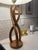 1960s Sculptural Hardwod & Brass Flower-Form Table Lamp For Sale - Image 4 of 10