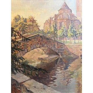 Roger Paul Froidevaux, Back View of Notre-Dame, 1936, Canvas Painting For Sale