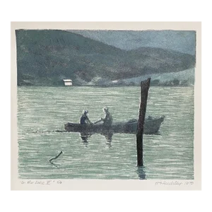 1978 Harry Buckley on the Lake Color Lithograph