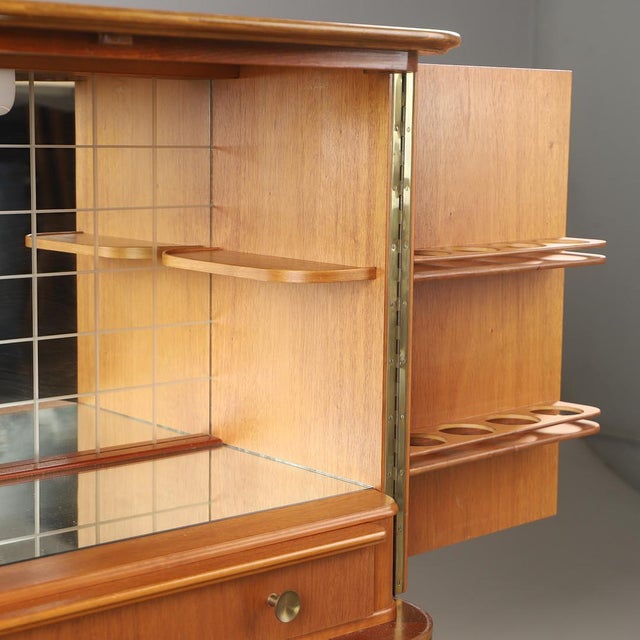 Wood Vintage Swedish Grace Bar Cabinet from Forenade Mobler, Sweden, 1940s For Sale - Image 7 of 12