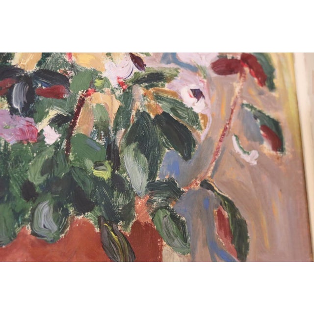 Rulle Abrahamsson, Whorls of Bloom, 1950s, Oil on Panel, Framed For Sale - Image 11 of 18