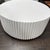 Williams Sonoma Tropea Fluted Round Coffee Table For Sale - Image 11 of 12
