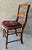 Cabin Early 20th-Century Hand Carved Rosette Crest Rail Back Needlepoint Seat Accent Chair For Sale - Image 3 of 12