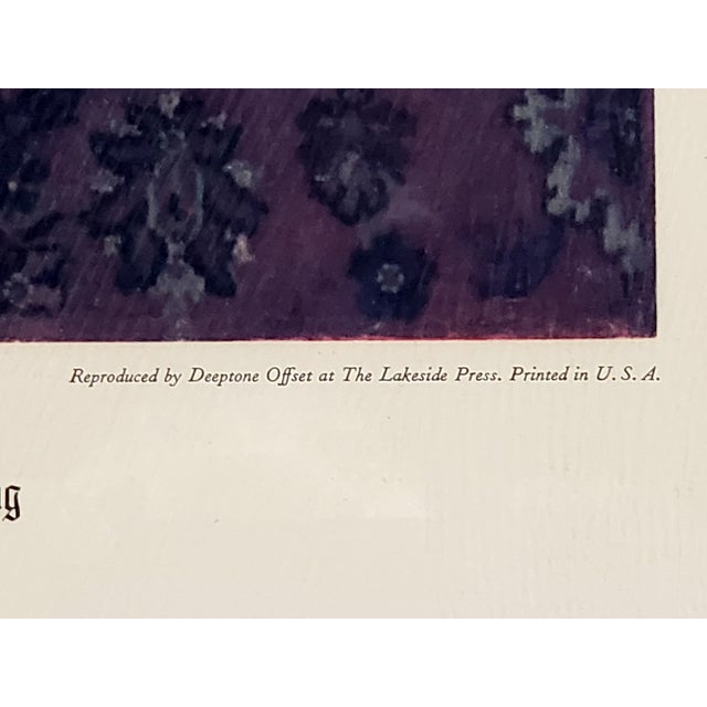 Figurative Vintage Original Johannes Vermeer "Young Woman With Water Jug" Offset Print, Framed With Glass For Sale - Image 3 of 5