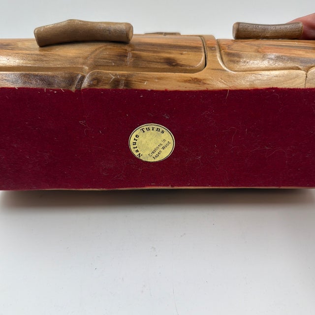 Vintage Nature Turns Aspen Wood Puzzle Jewelry Box With Drawers For Sale - Image 12 of 12
