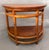 Vintage 1940’s Mid-Century Original Condition Rattan, Bamboo Two Tier Drink Table, Side Table in Rare Demi-Lune Shape, Palm Beach Style For Sale - Image 12 of 12