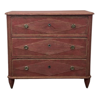 Antique Gustavian Chest of Drawers, 1890s For Sale