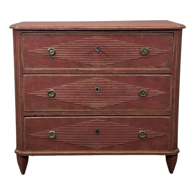 Antique Gustavian Chest of Drawers, 1890s For Sale