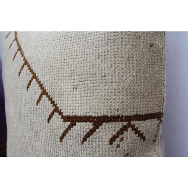 1960s Turkish Rug Decorative Pillow Cover - 17.5"x17.5" For Sale - Image 5 of 10