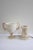 Large alabaster table lamp in the shape of an illuminated amphora decorated with an ornament of a lion and a goat Made in...