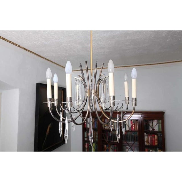 Chandeliers with Crystal Trimmings, Set of 2 For Sale - Image 6 of 9