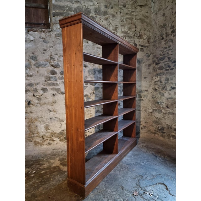 Antique French Open Bookcase from Chalmette, 1930s For Sale - Image 18 of 18