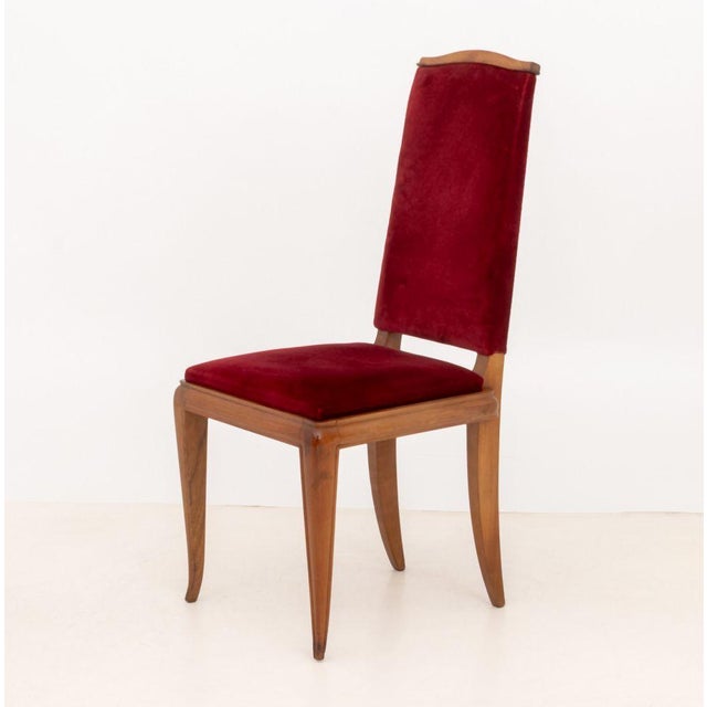 Jean-Michel Frank Style Art Deco Dining Chairs, 6 For Sale In New York - Image 6 of 8