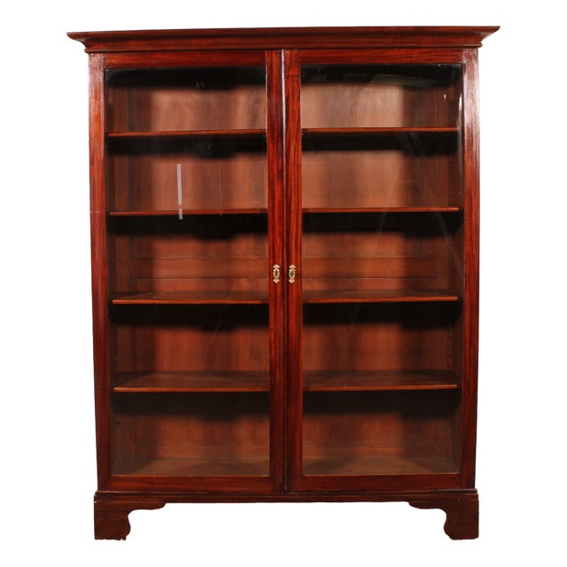 19th Century Mahogany Bookcase For Sale