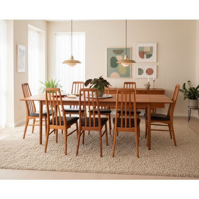 Mid-Century Modern Eva Chair in Teak with Leather by Niels Kofoed for Koefoeds Møbelfabrik, 1960s For Sale - Image 3 of 18