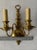Vintage Dutch Baroque Style Brass Double Arm Wall Sconce For Sale In Pittsburgh - Image 6 of 6