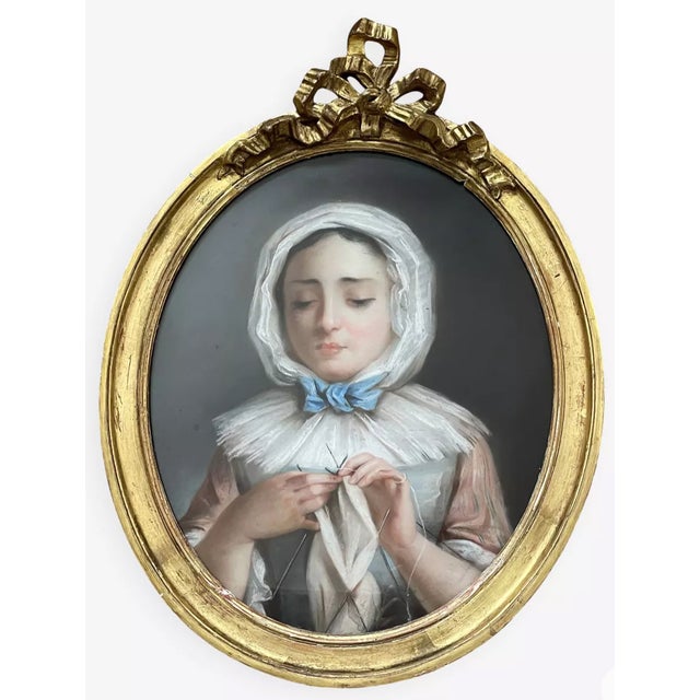 Portrait of a Young Girl, 19th Century, Pastel Artwork, Framed For Sale - Image 12 of 12