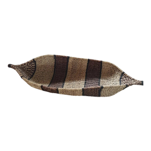 1960s Handwoven Gambela Canoe Bread Basket