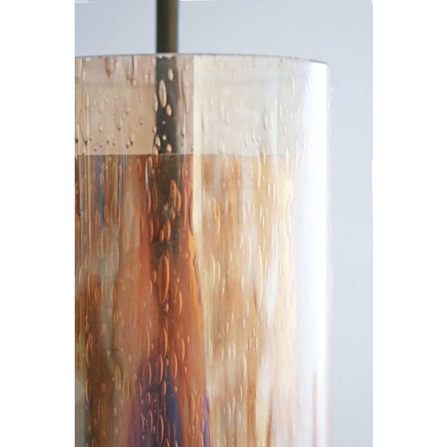 Metal Vintage Bubble Glass Pendant Light from Leclaire & Schäfer, 1970s For Sale - Image 7 of 8