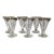 French Gold Rim Cordial Glasses - Set of 6 For Sale