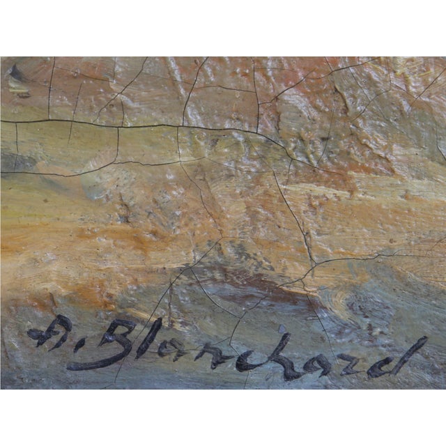 Mid 20th Century Antoine Blanchard Paris Street Scene Oil Painting, Signed For Sale - Image 4 of 5