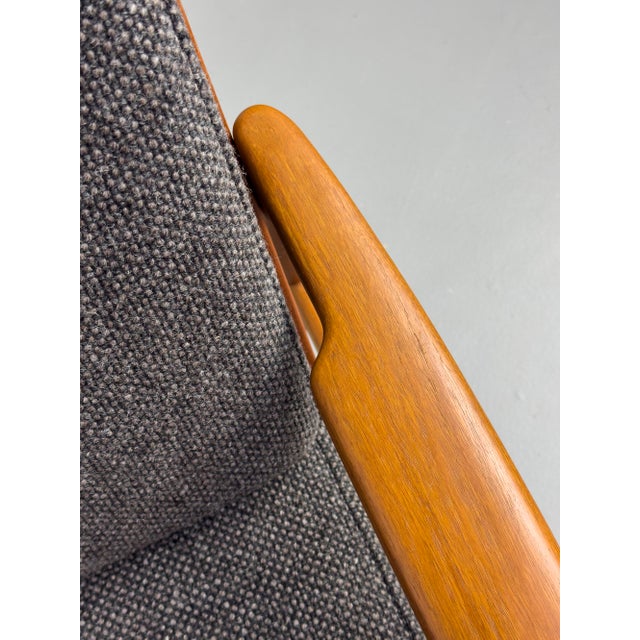Danish Teak and Wool 3-Seater Sofa, 1960s For Sale - Image 16 of 18