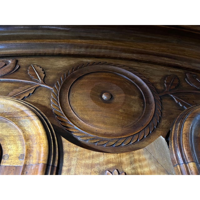 French Louis XV French Burgundy Provincial Armoire Circa 1760 Chateau Cormatin For Sale - Image 3 of 12
